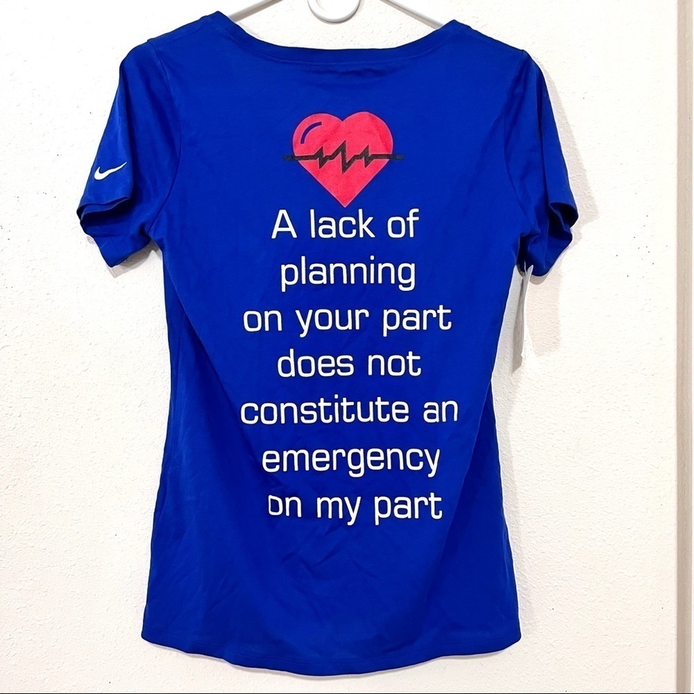 NW Nike cobalt navy T-shirt womens size S